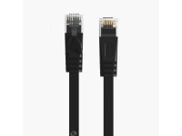 Cable de red Ethernet Orico PUG-C7B CAT7 de 10 Gbps RJ45, plano, 8 m - Negro Cable de red Ethernet Orico PUG-C7B CAT7 de 10 Gbps RJ45, plano, 8 m - Negro