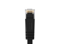 Cable de red Ethernet Orico PUG-C7B CAT7 de 10 Gbps RJ45, plano, 8 m - Negro Cable de red Ethernet Orico PUG-C7B CAT7 de 10 Gbps RJ45, plano, 8 m - Negro