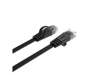 Orico PUG-C6B CAT6 1000Mbps RJ45 Ethernet Network Cable, Internet LAN Flat, 1m - Black