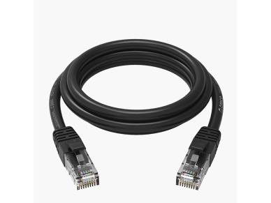 Orico PUG-C6 CAT6 1000Mbps RJ45 Ethernet Network Cable LAN Round 30m - Black