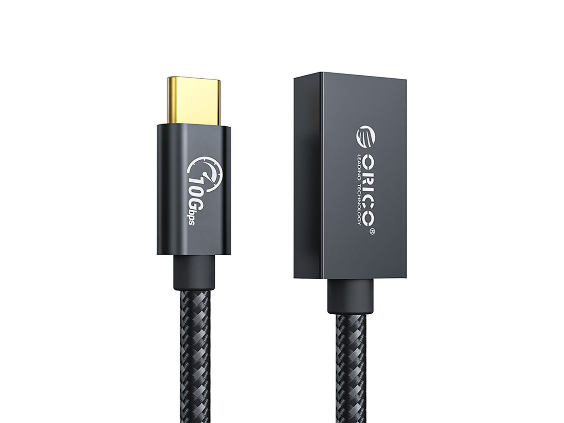 Adaptador Orico CAF31 USB-C para USB-A 3.1 Gen 2 10Gbps 30cm OTG - preto