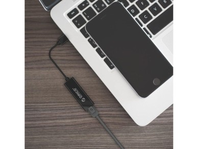 Tarjeta de red externa Orico UTJ-U3 de 1 Gigabit USB-A 3.0 - Negra