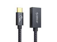 Orico CAF31 USB-C - USB-A 3.1 Gen 2 10Gbps 1m OTG adapter - black