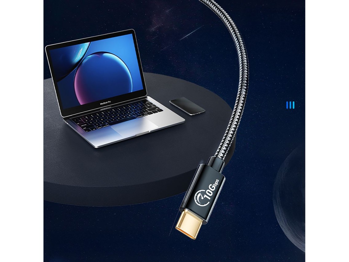 Orico CAF31 USB-C - USB-A 3.1 Gen 2 10Gbps 1m OTG adapter - black
