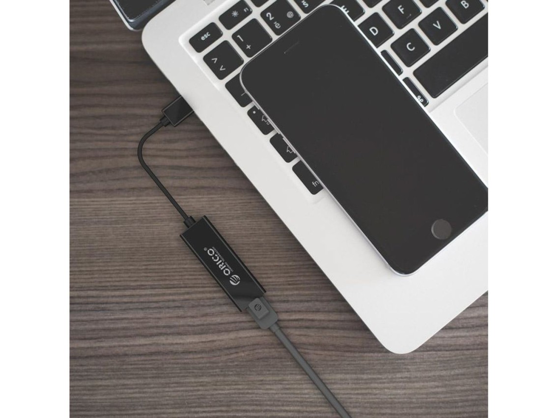 Placa de Rede Externa Orico UTJ-U3 1 Gigabit USB-A 3.0 - Preta