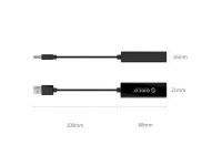Placa de Rede Externa Orico UTJ-U3 1 Gigabit USB-A 3.0 - Preta Placa de Rede Externa Orico UTJ-U3 1 Gigabit USB-A 3.0 - Preta