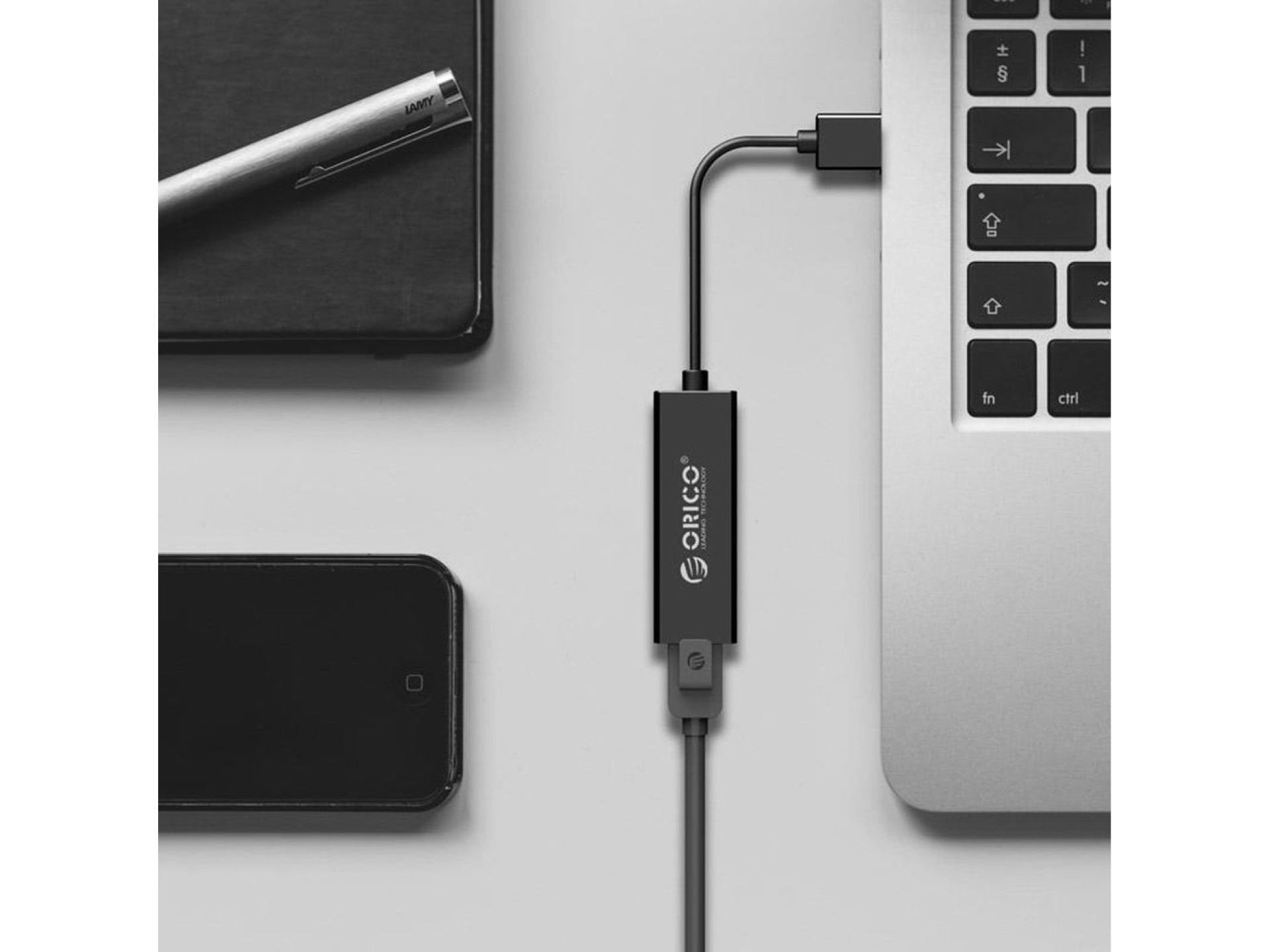 Placa de Rede Externa Orico UTJ-U3 1 Gigabit USB-A 3.0 - Preta