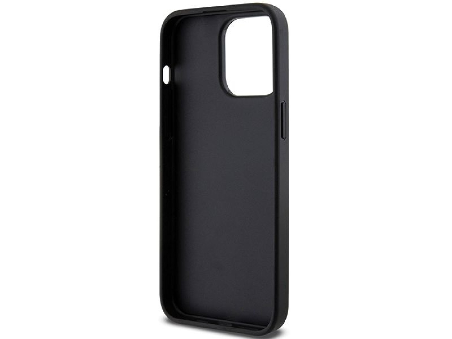 Capa Karl Lagerfeld Gripstand Saffiano Choupette Pins para iPhone 13 Pro Max - preta