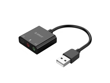 Orico SKT3 USB-A External Sound Card - Black