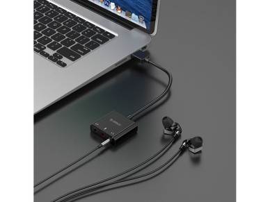 Orico SKT3 USB-A External Sound Card - Black