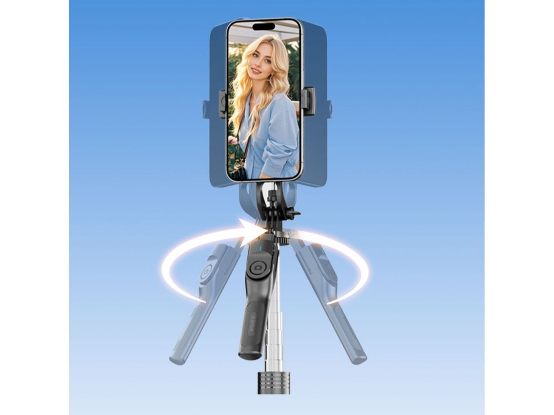 Palo selfie Orico SPM190 trípode de 1/4" para cámara de teléfono con rotación de 360 ??grados Blueto