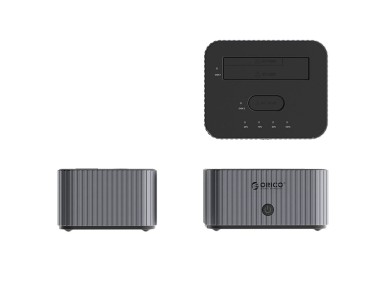 Esta��o de acoplamento Orico IT28E-C para 2 discos com fun��o de clonagem de HDD M.2 NVMe de 2,5"/3,