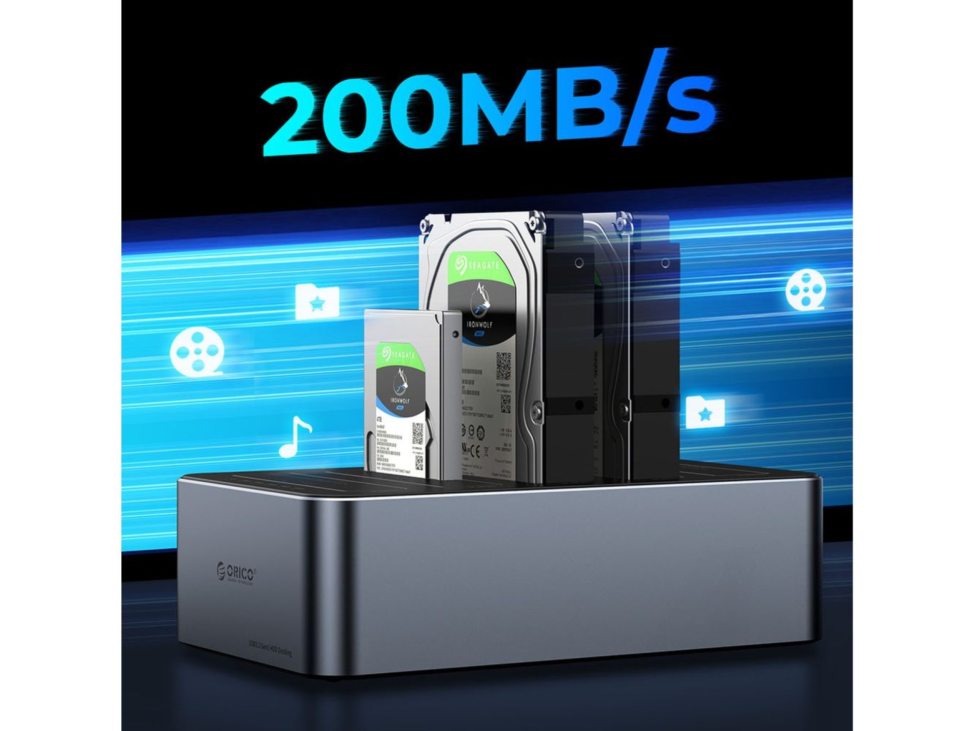 Orico 6656C3-C 5-Bay Docking Station with Offline Clone Function 2.5