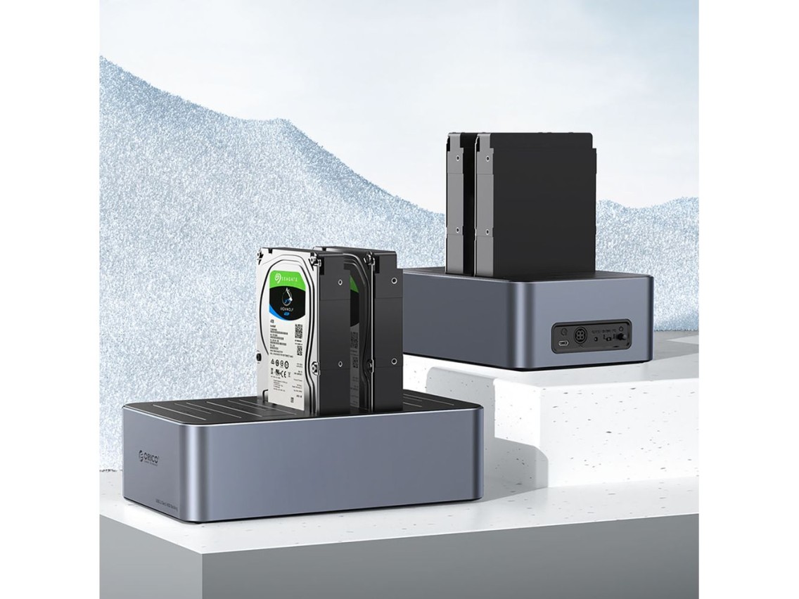 Orico 6656C3-C 5-Bay Docking Station with Offline Clone Function 2.5"/3.5" SATA HDD/SSD - Gray