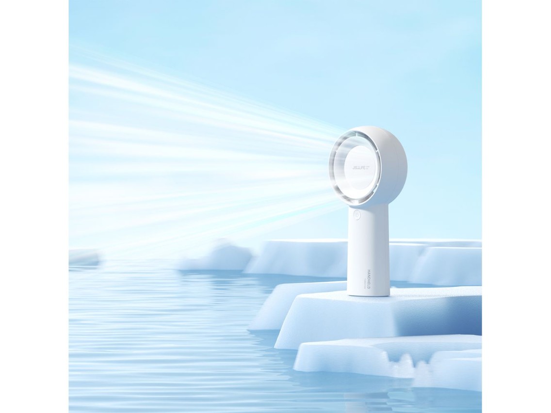 Jisulife Handheld Fan Life5 Plus 4000mAh Portable Mini Blower USB Fan - White