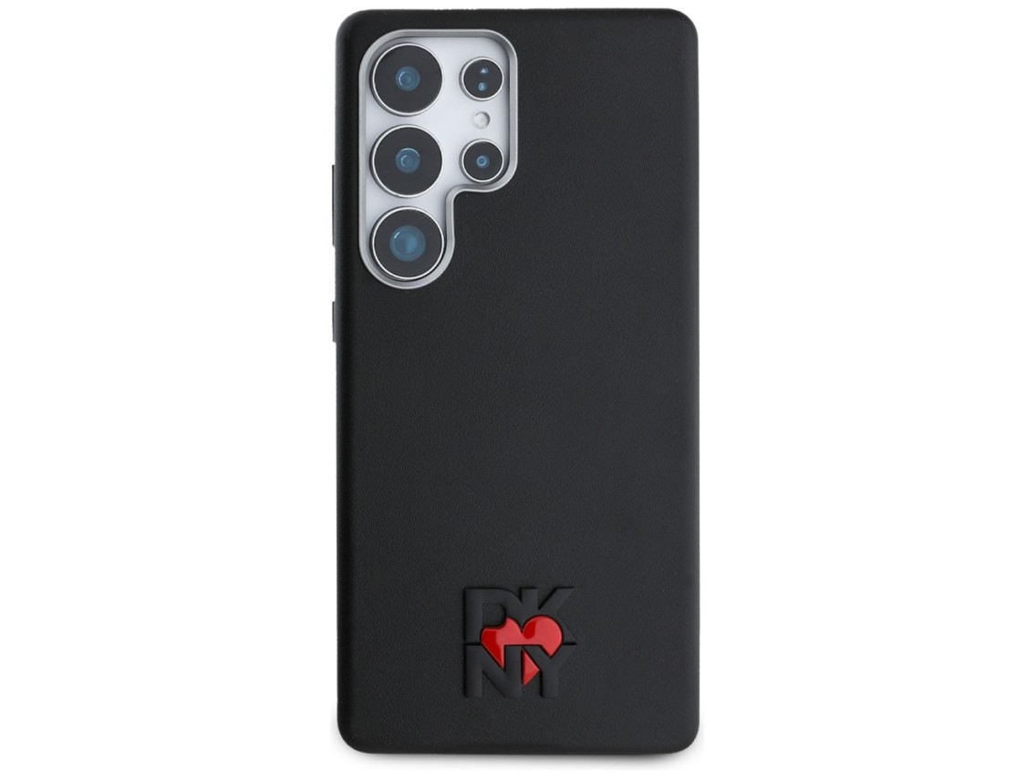 DKNY Leather Heart of NY Case for Samsung Galaxy S25 Ultra - Black