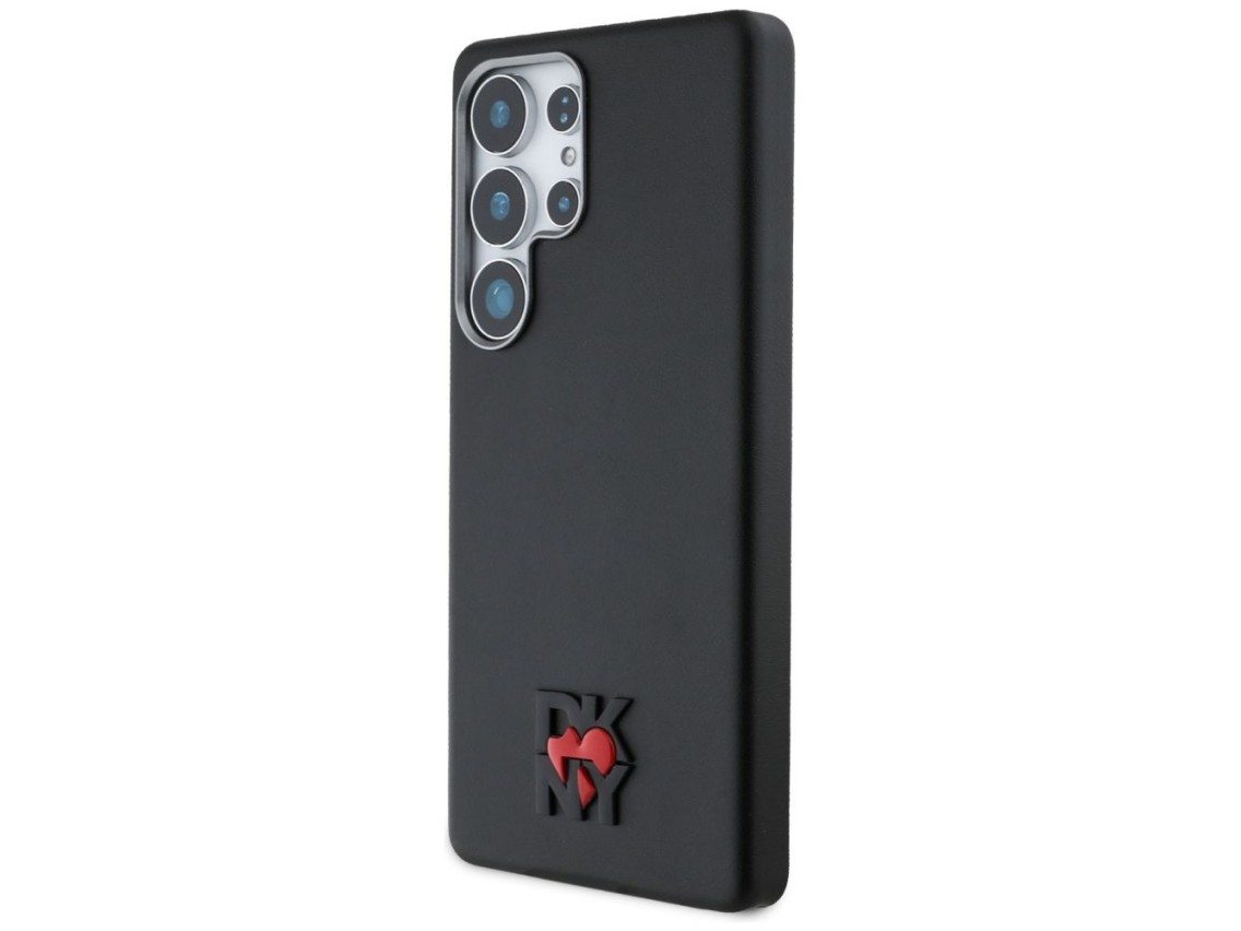 DKNY Leather Heart of NY Case for Samsung Galaxy S25 Ultra - Black
