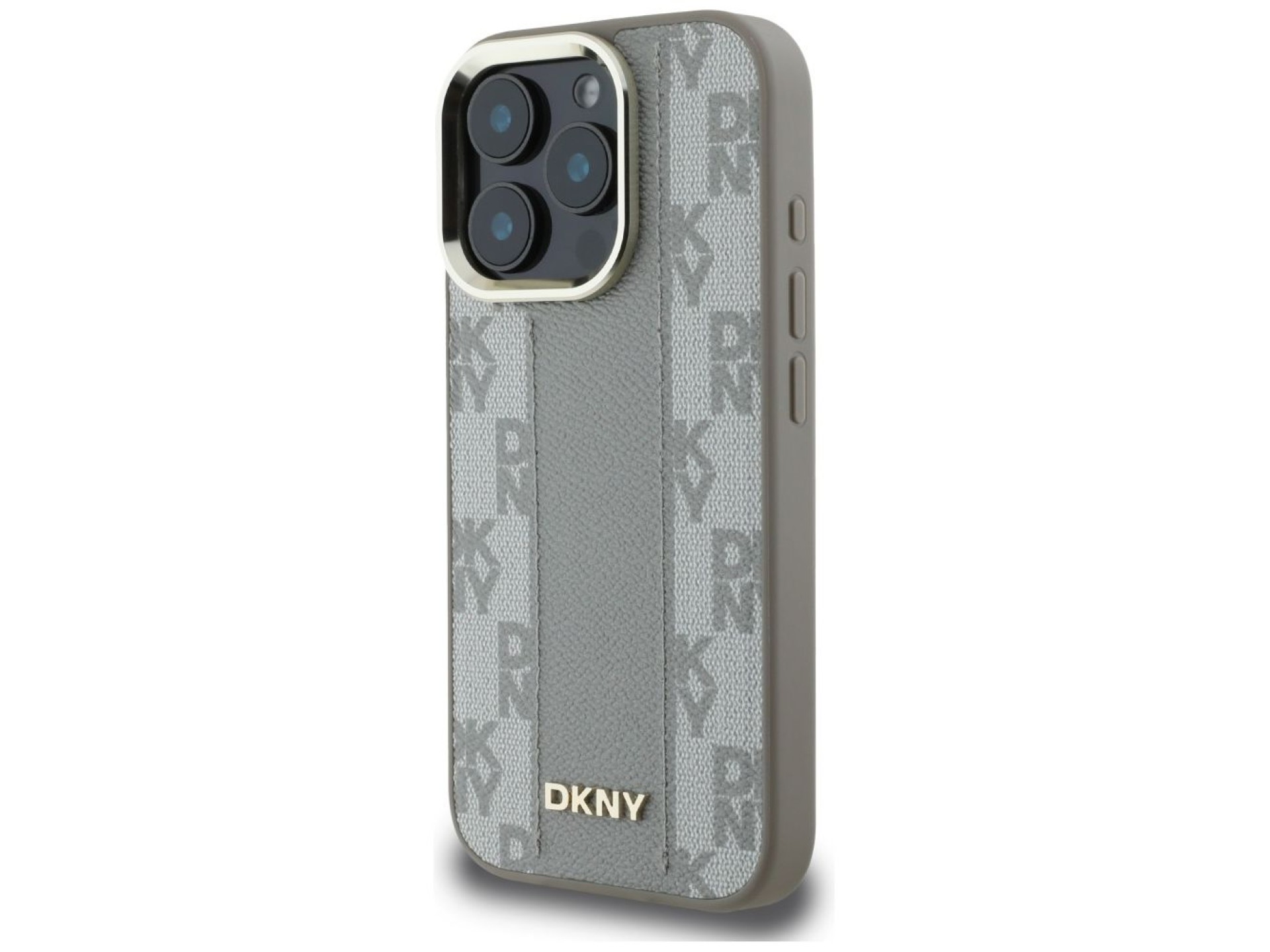 DKNY Checkered Pattern Magsafe iPhone 16 Pro Max Case - Beige