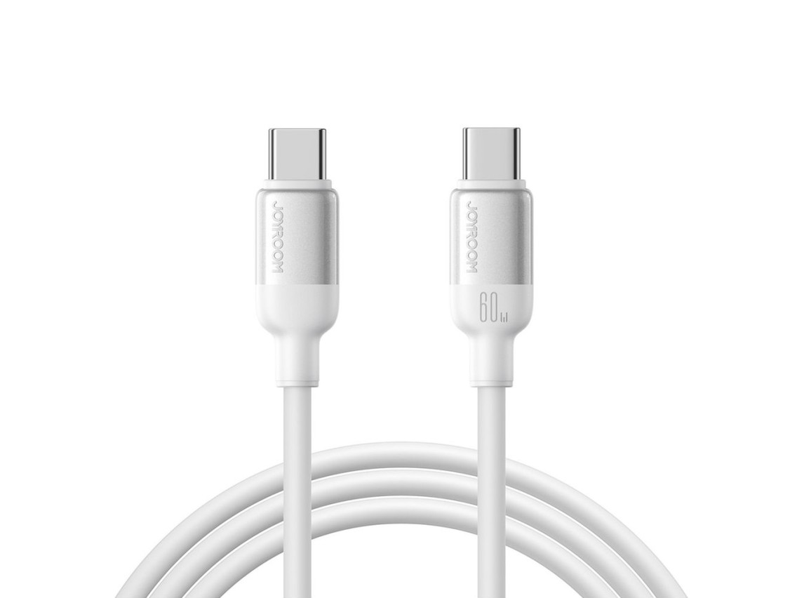 Joyroom S-A62 Lively Series 60W USB-C - Cabo USB-C de 1,2 m - Branco