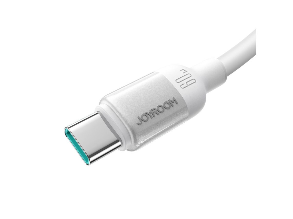 Joyroom S-A62 Lively Series 60W USB-C - Cabo USB-C de 1,2 m - Branco