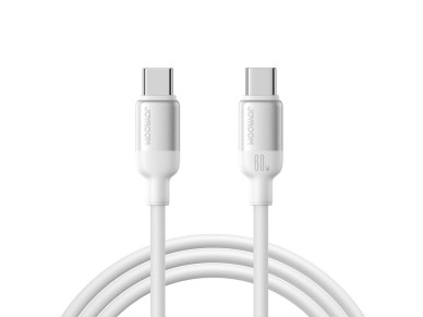 Joyroom S-A62 Lively Series 60W USB-C - Cabo USB-C de 1,2 m - Branco Joyroom S-A62 Lively Series 60W USB-C - Cabo USB-C de 1,2 m - Branco