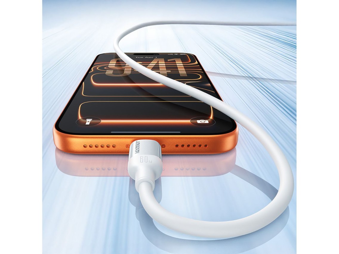 Cable USB-A - USB-C Joyroom S-A62 Lively Series 3A de 1,2 m - blanco