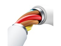 Joyroom S-A62 Lively Series 60W USB-C - Cabo USB-C de 1,2 m - Branco Joyroom S-A62 Lively Series 60W USB-C - Cabo USB-C de 1,2 m - Branco