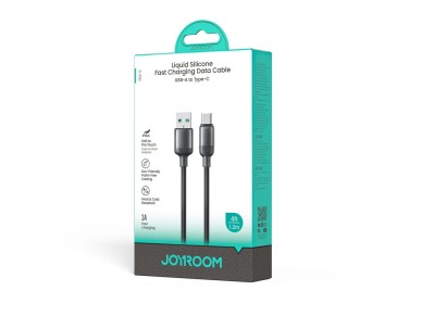 Cabo USB-A para USB-C Joyroom S-A62 Lively Series 3A de 1,2 m - preto