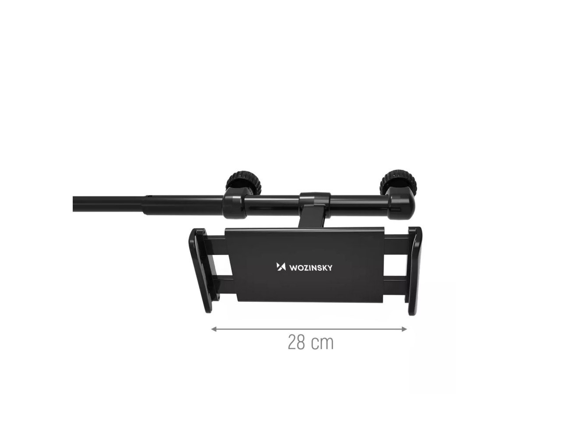 Suporte duplo para celular no encosto de cabeça do carro Wozinsky, preto (WTHBK1)
