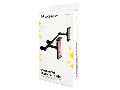 Wozinsky Double Headrest Car Phone Holder Black (WTHBK1) Wozinsky Double Headrest Car Phone Holder Black (WTHBK1)