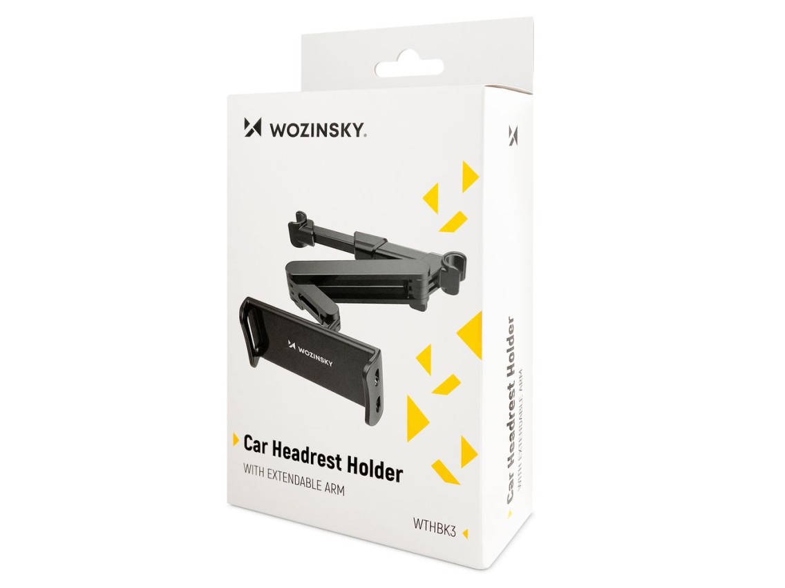 Wozinsky Adjustable Headrest Holder for Tablet or Phone Black (WTHBK3)