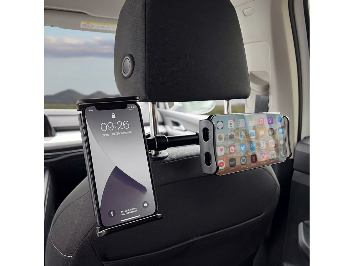 Wozinsky Double Headrest Car Phone Holder Black (WTHBK1)