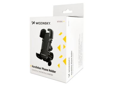 Wozinsky strong phone holder for bicycle, motorcycle, scooter handlebars, black (WBHBK6) Wozinsky strong phone holder for bicycle, motorcycle, scooter handlebars, black (WBHBK6)