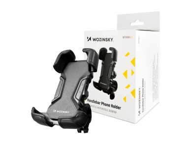 Wozinsky strong phone holder for bicycle, motorcycle, scooter handlebars, black (WBHBK6) Wozinsky strong phone holder for bicycle, motorcycle, scooter handlebars, black (WBHBK6)