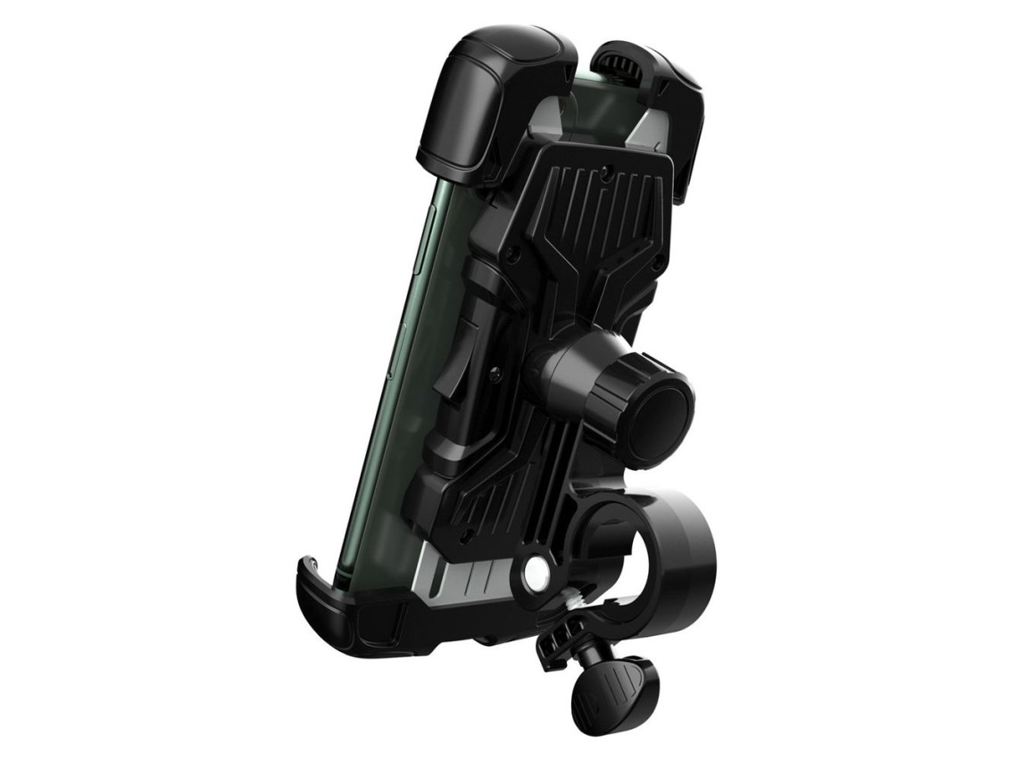 Wozinsky strong phone holder for bicycle, motorcycle, scooter handlebars, black (WBHBK6)