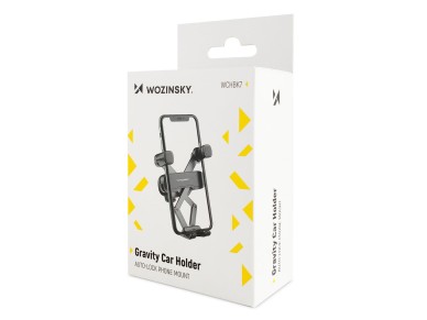 Soporte para tel�fono m�vil para coche Wozinsky Gravity, color negro (WCHBK7)