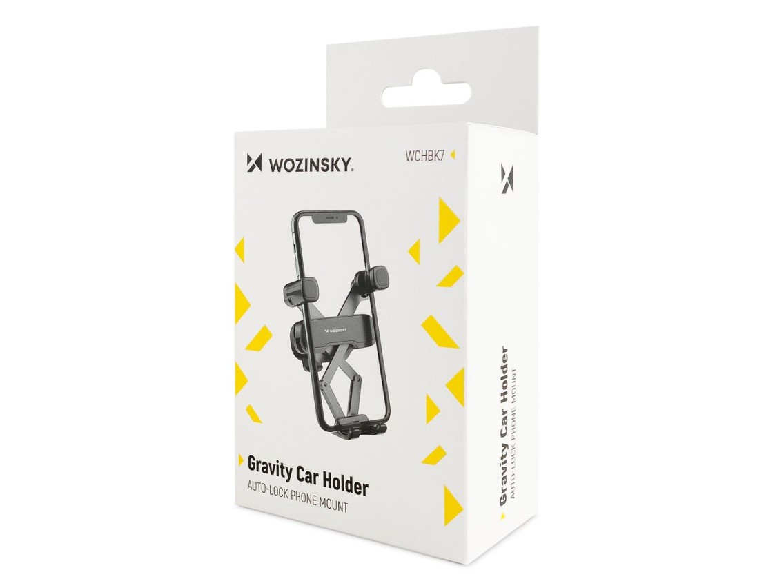 Suporte para celular veicular Wozinsky Gravity, preto (WCHBK7)