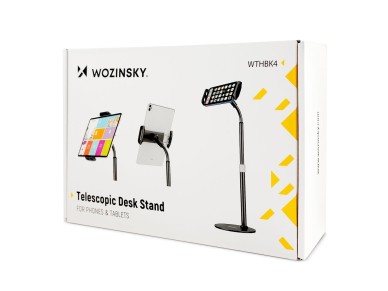 Suporte de mesa Wozinsky para tablet e celular, preto (WTHBK4) Suporte de mesa Wozinsky para tablet e celular, preto (WTHBK4)