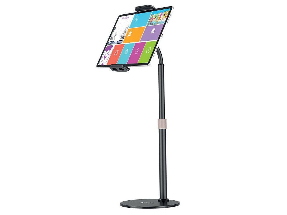 Suporte de mesa Wozinsky para tablet e celular, preto (WTHBK4)