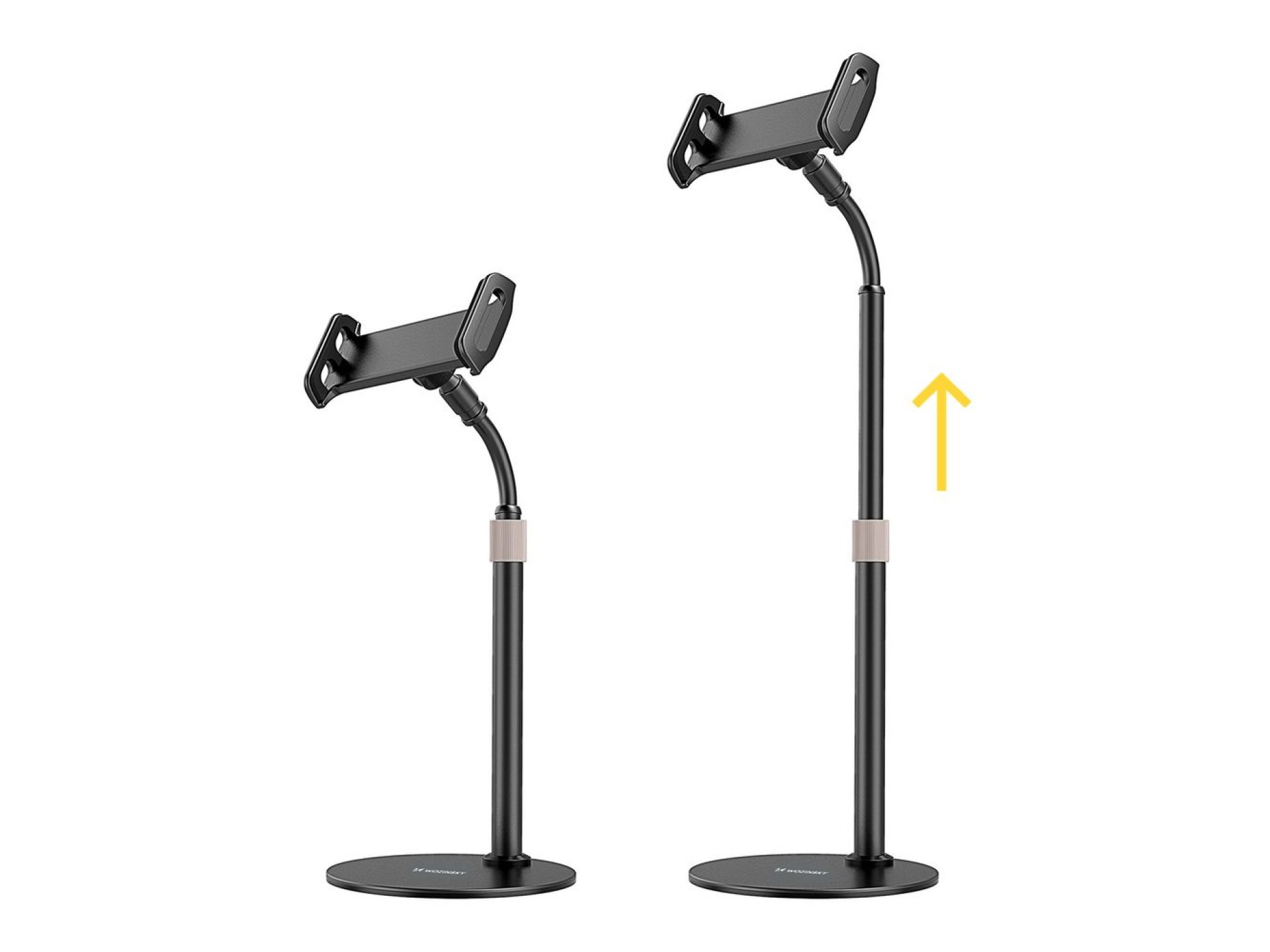 Suporte de mesa Wozinsky para tablet e celular, preto (WTHBK4)