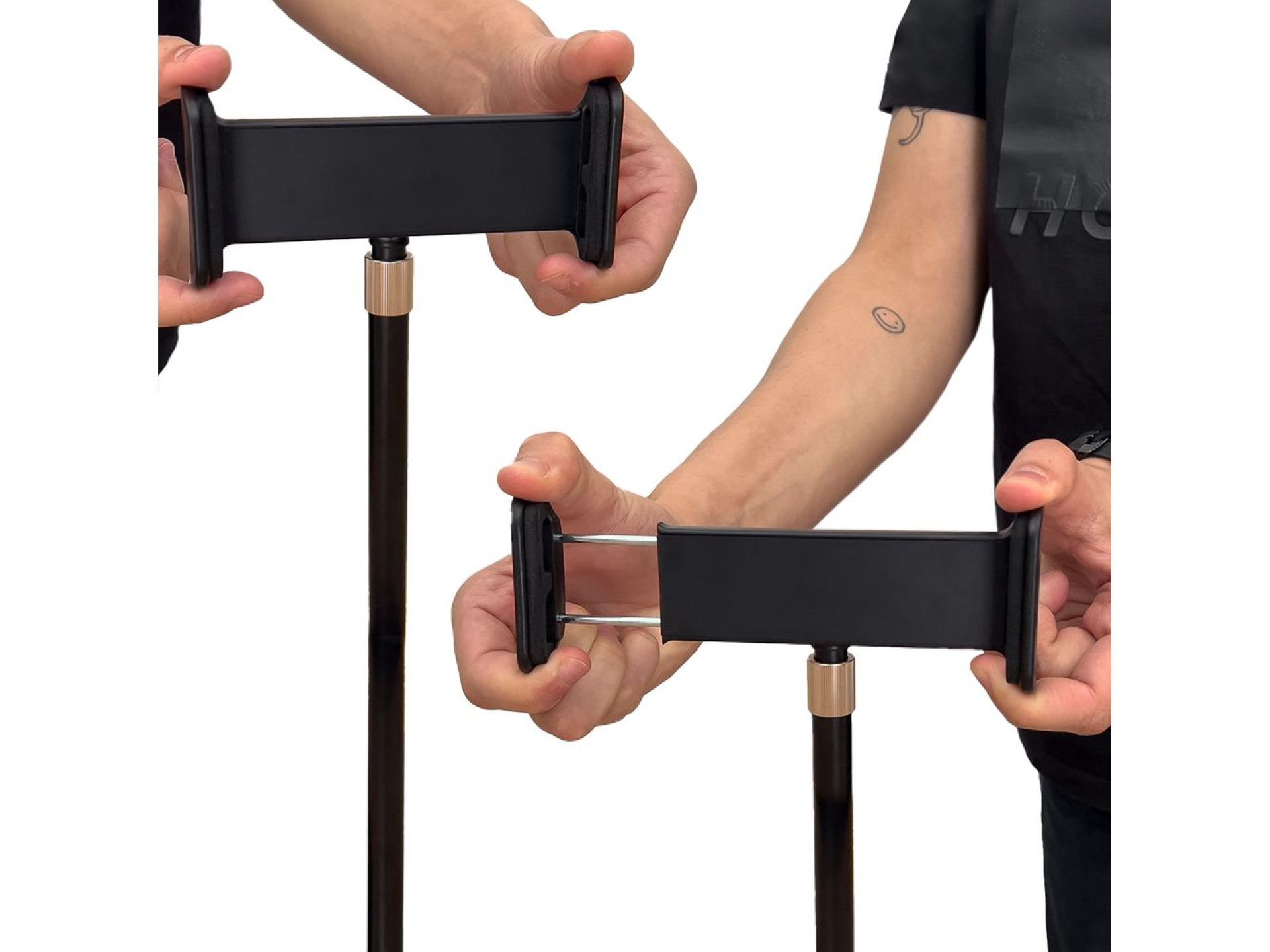 Suporte de mesa Wozinsky para tablet e celular, preto (WTHBK4)