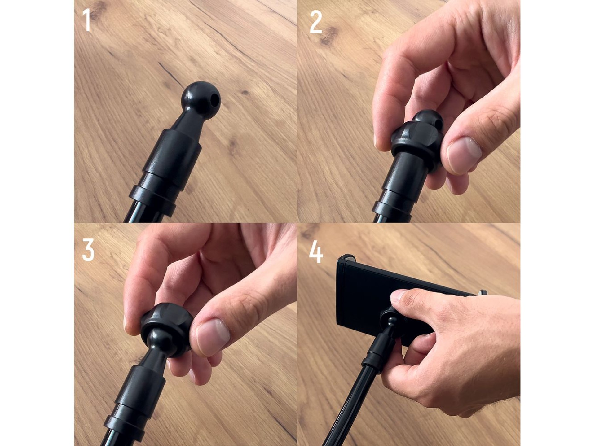 Wozinsky Long Flexible Phone and Tablet Holder Black (WTHBK5)