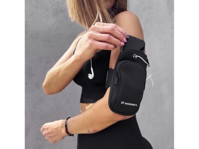 Bra�adeira de corrida Wozinsky preta (WABBK1)