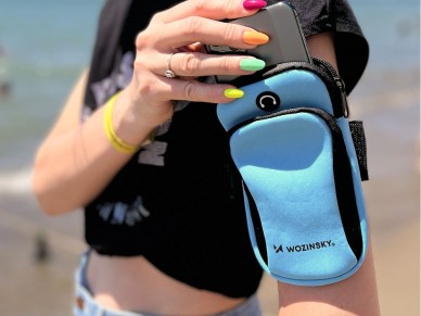 Bra�adeira de corrida Wozinsky preta (WABBK1)