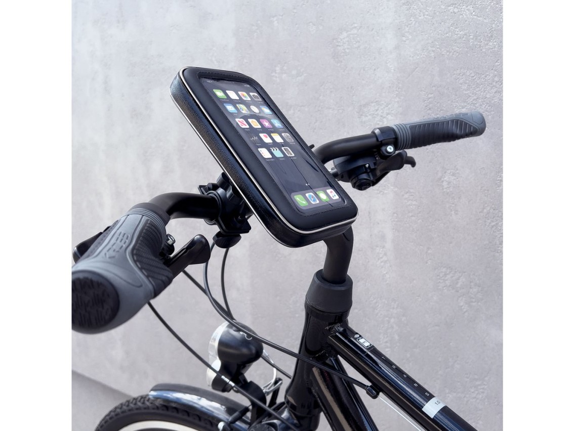 Suporte para celular Wozinsky para bicicleta, motocicleta, scooter, preto (WBHBK7)