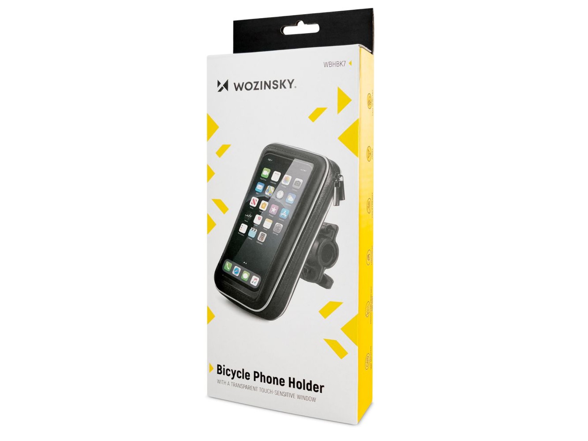 Wozinsky phone holder for bike, motorcycle, scooter black (WBHBK7)