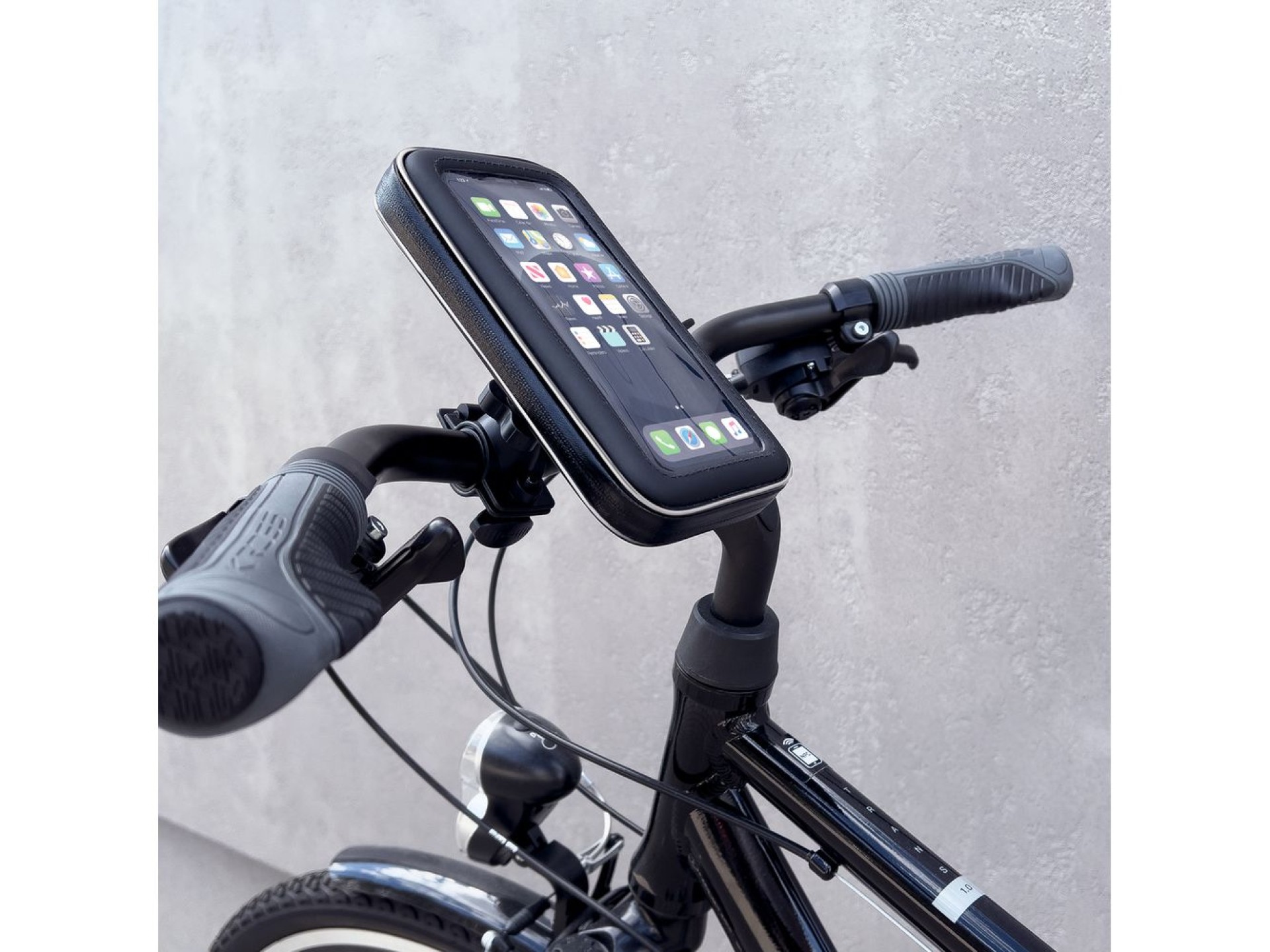 Suporte para celular Wozinsky para bicicleta, motocicleta, scooter, preto (WBHBK7)