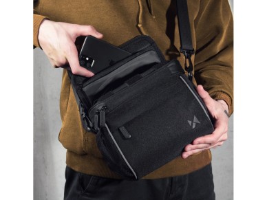 Wozinsky Handlebar Bag Bike Shoulder Bag Black (WBHBB-01) Wozinsky Handlebar Bag Bike Shoulder Bag Black (WBHBB-01)