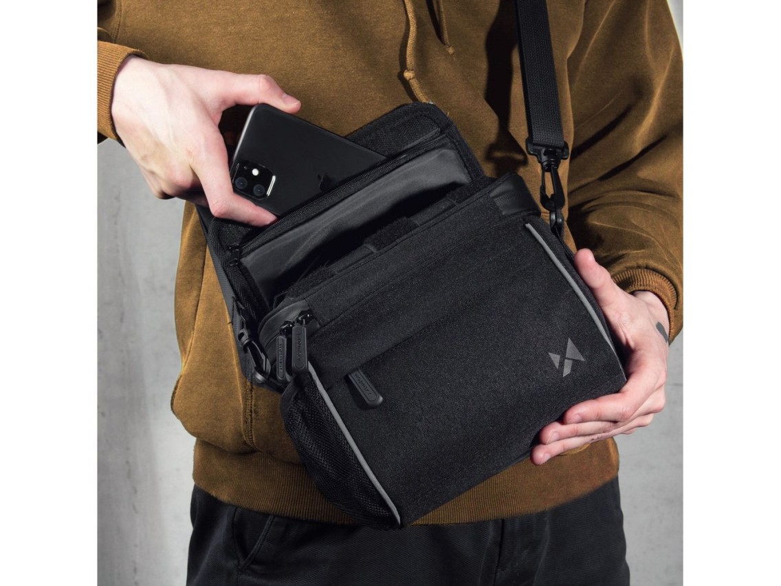 Wozinsky Handlebar Bag Bike Shoulder Bag Black (WBHBB-01)