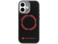 Capa MagSafe Audi RSQ Carbon Fiber Sport Red Circle para iPhone 17 - Preta Capa MagSafe Audi RSQ Carbon Fiber Sport Red Circle para iPhone 17 - Preta
